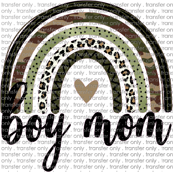 FAM 48 Boy Mom Rainbow Camo Cheetah