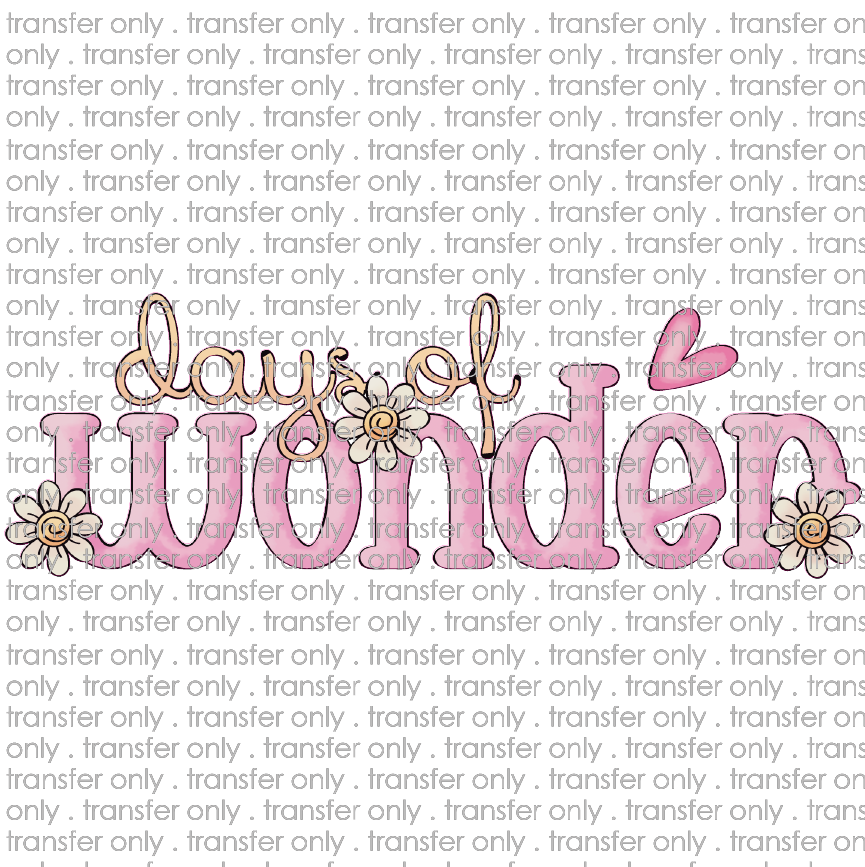 FLW 20 word art days of wonder