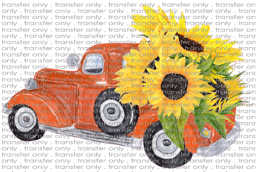 FLW 25 Autumn Truck with Sunflowers