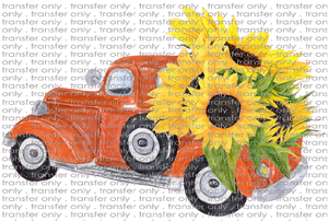 FLW 25 Autumn Truck with Sunflowers