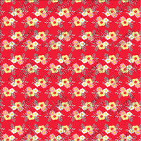 P-FLO-166 Floral Red Sweet Pea
