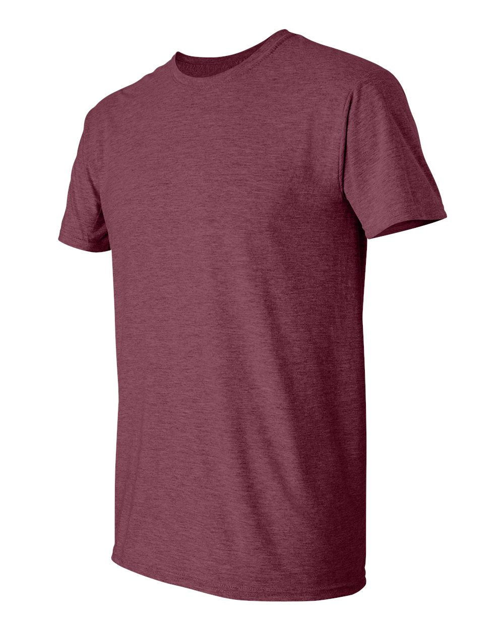Heather Maroon Gildan SoftStyle 64000