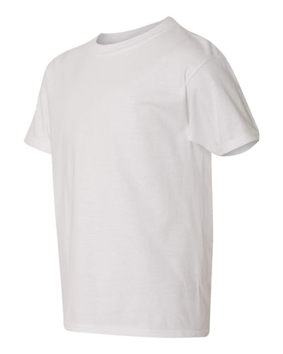 White GILDAN Youth 64000B