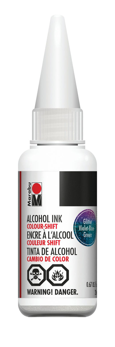Viloet-Blue-Green Gliiter 515 Marabu Alcohol Ink