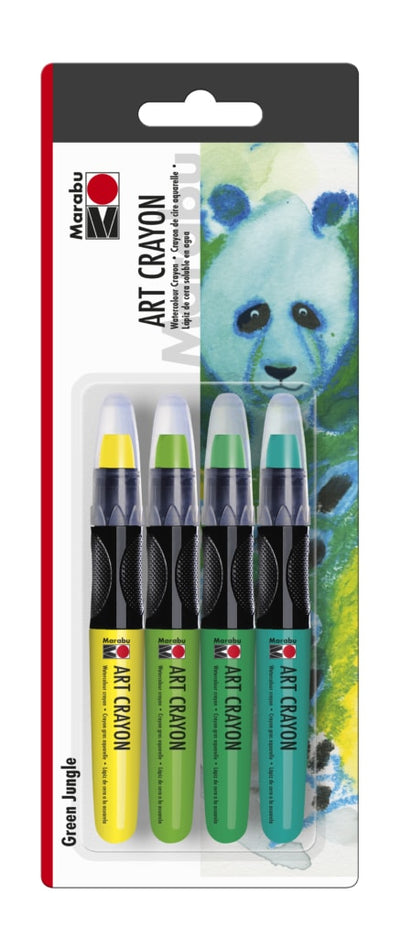 Art Crayon Green Jungle Set