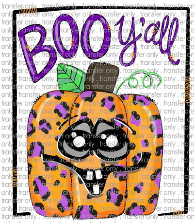 HALLO 110 Boo Y'all Square Pumpkin