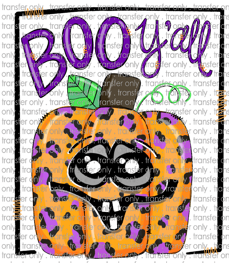 HALLO 110 Boo Y'all Square Pumpkin
