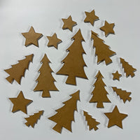 Christmas Trees Reverse Bleaching Stencil