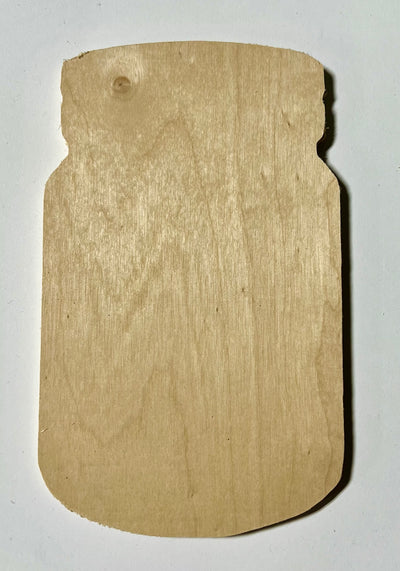 PC27 - Mason Jar - 1/4" Plywood Cutout