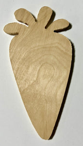 PC30 -Carrot - 1/4" Plywood Cutout