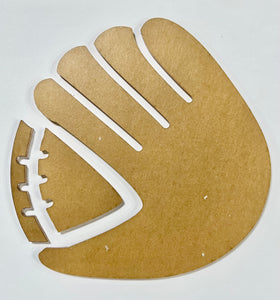 Baseball Glove Reverse Bleaching Stencil