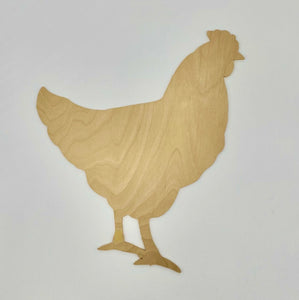 PC11 - Chicken - 1/4" Plywood Cutout