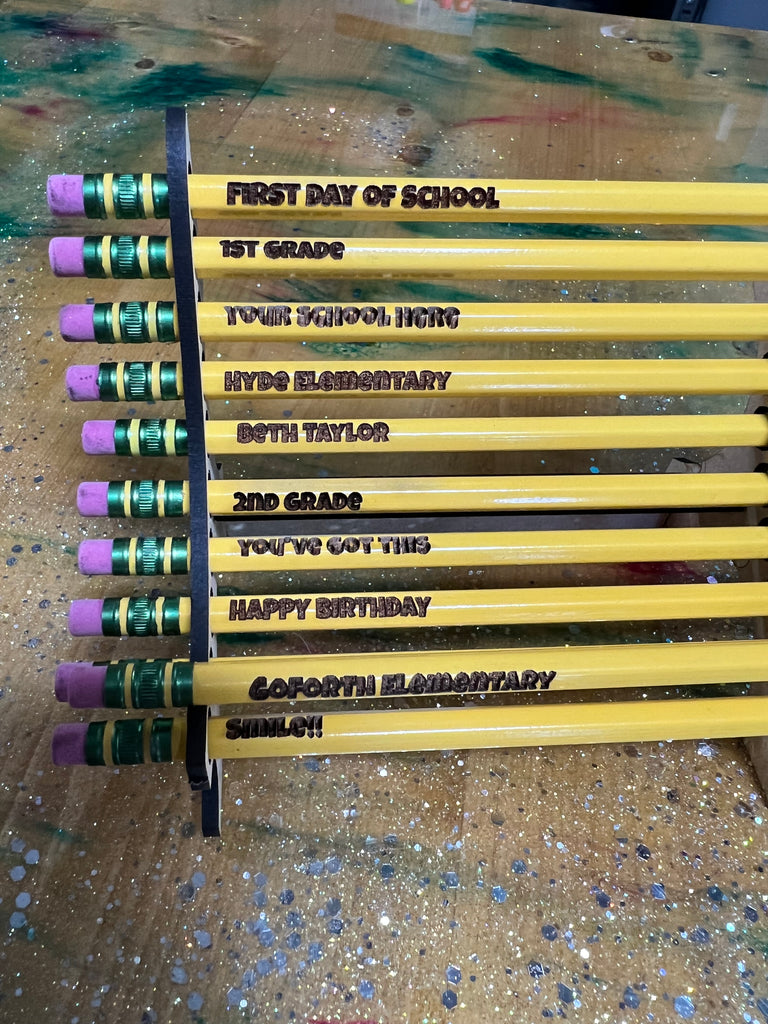 Personalized Laser Engraved Pencils