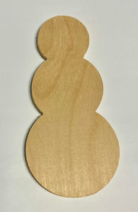 PC15 - Snowman No Hat - 1/4" Plywood Cutout