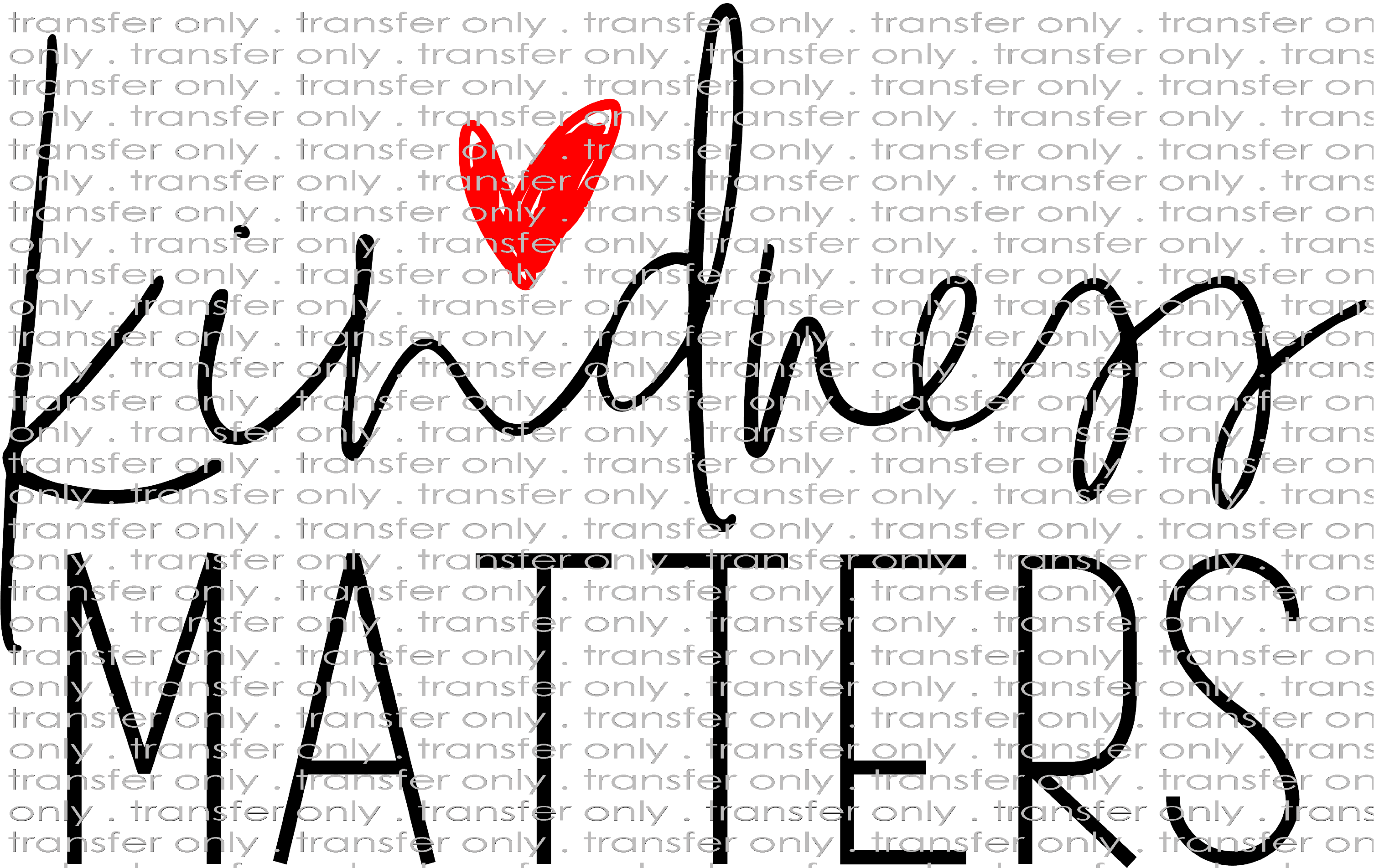 KIND 164 Cursive Kindness Matters Red Heart – Taylored Vinyl