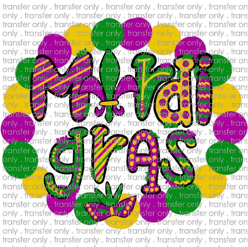 MG 15 Mardi Gras Bead Wreath