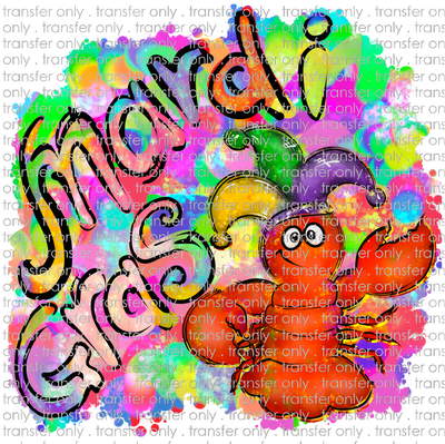 MG 28 Watercolor Mardi Gras Crawfish
