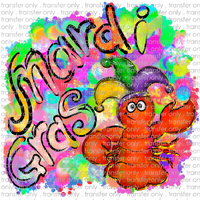 MG 28 Watercolor Mardi Gras Crawfish