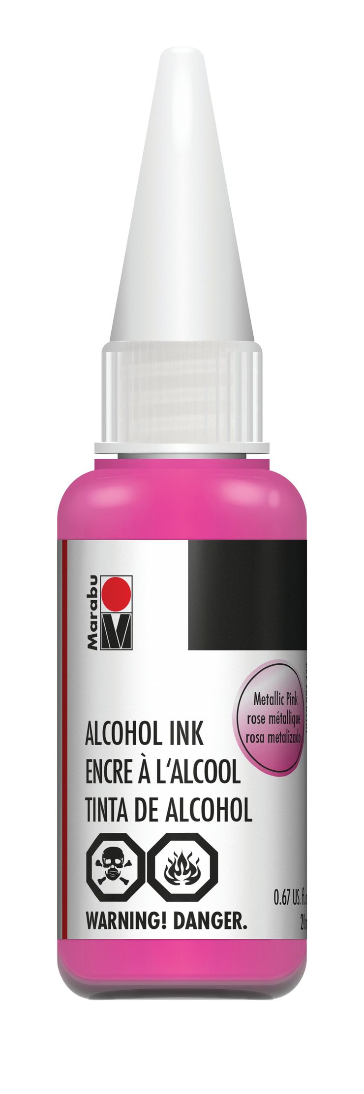 Metallic Pink 733 Marabu Alcohol Ink