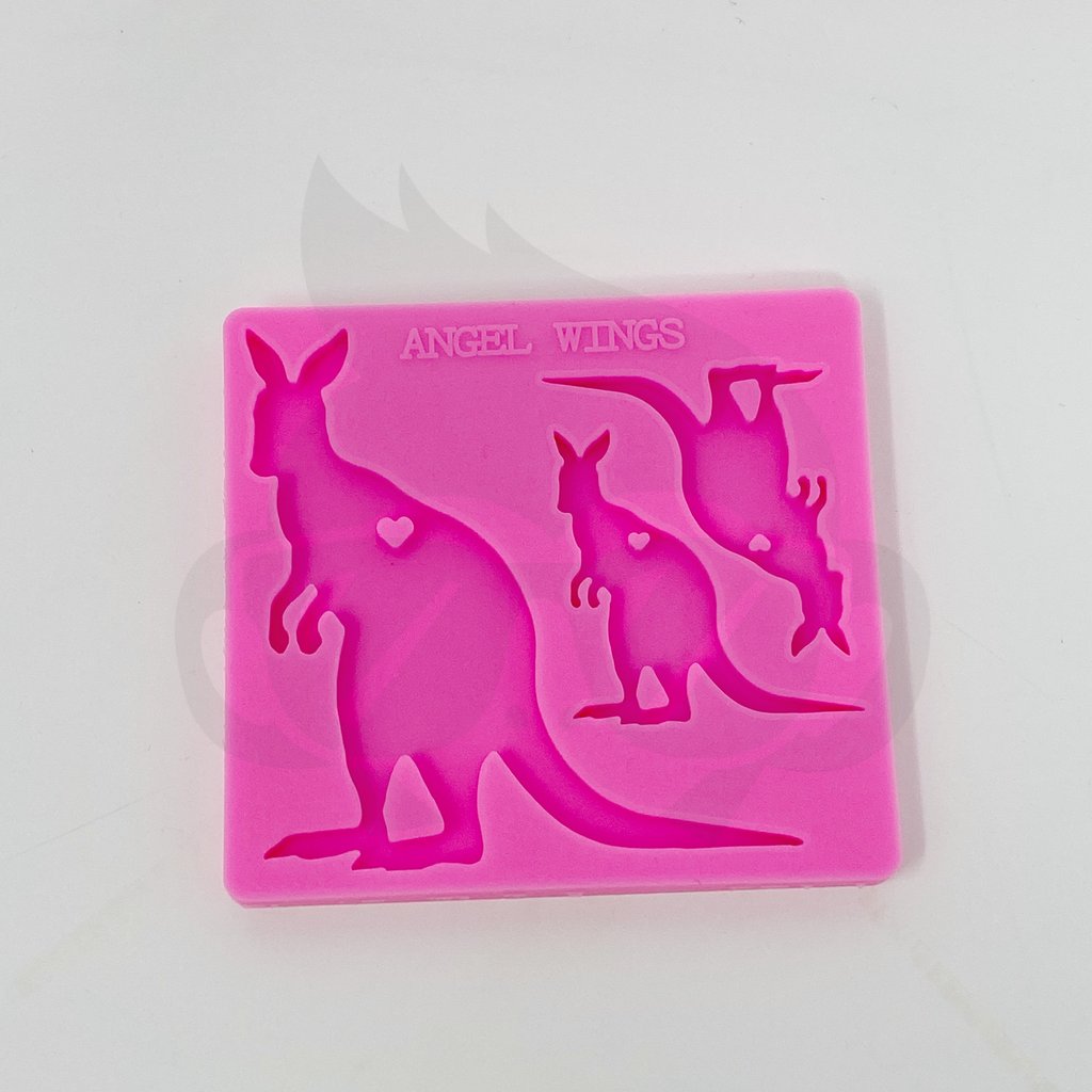 Kangaroo Mama/Baby Keychain Silicone Mold