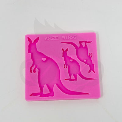 Kangaroo Mama/Baby Keychain Silicone Mold