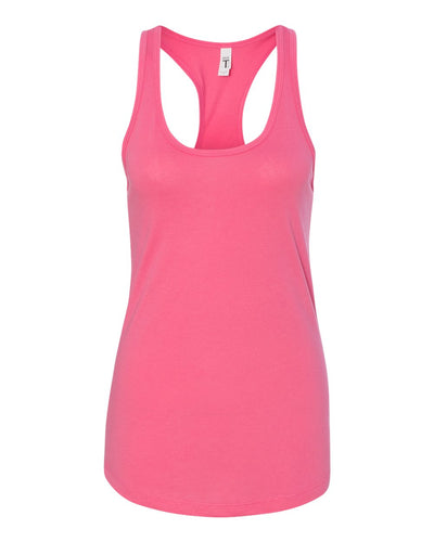 Hot Pink - Next Level - Racerback Tank - 1533