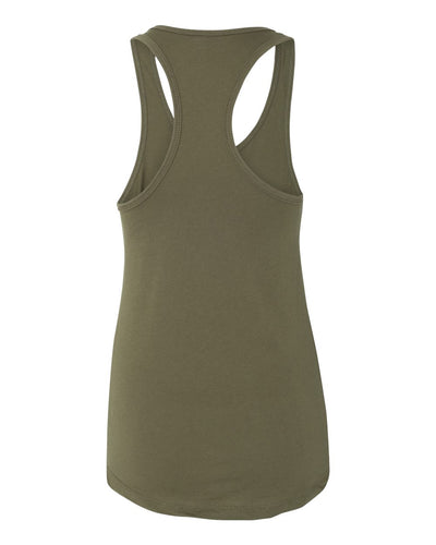 Military Green - Next Level - Racerback Tank - 1533