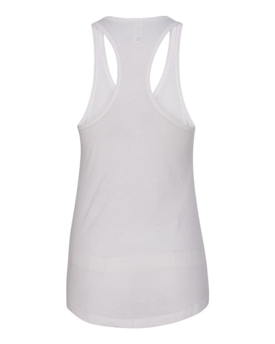 White - Next Level - Racerback Tank - 1533