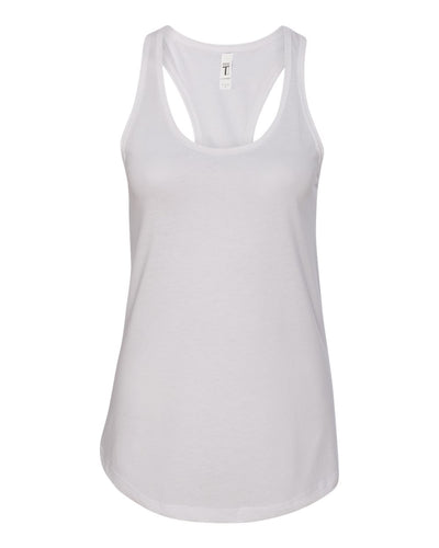 White - Next Level - Racerback Tank - 1533