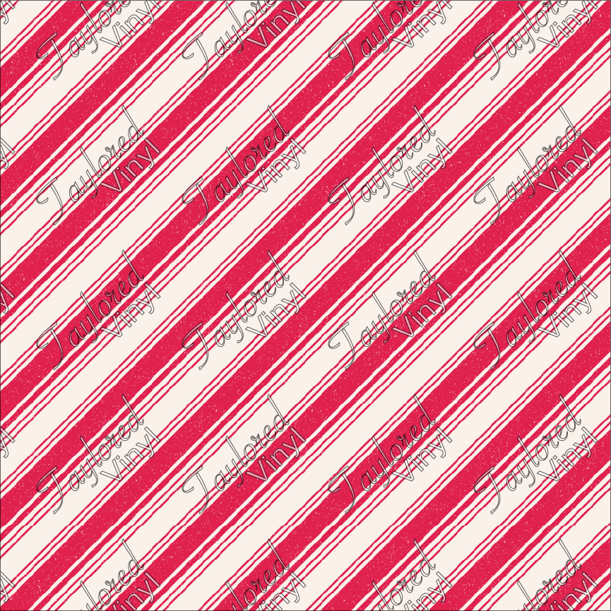 P-CHR-22 Candy-Cane Diagonal Red and White