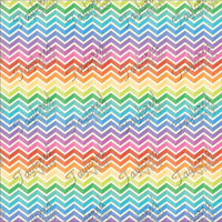 P-GEO-12 Chevron Rainbow Watercolor