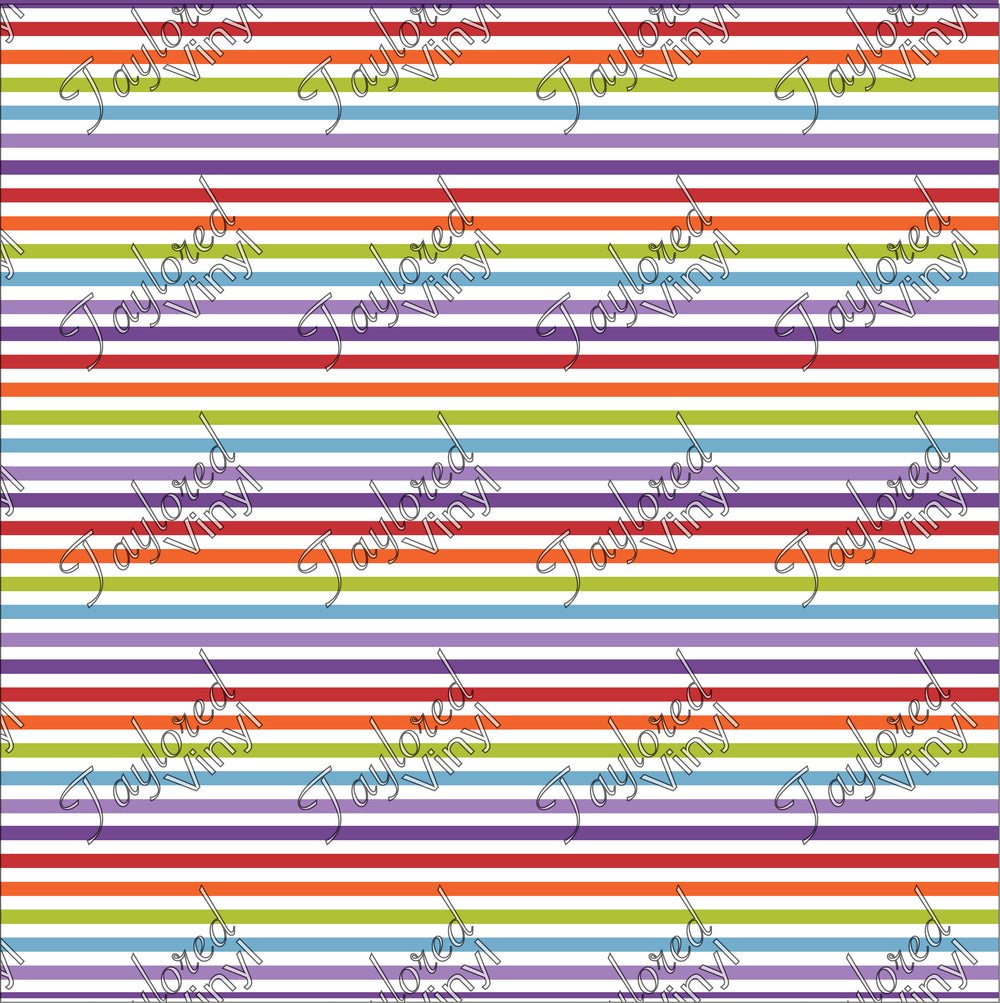 P-GEO-16 Stripe Multi Color Thin