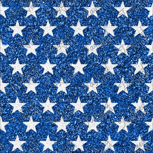 P-USA-70 Faux Glitter Stars