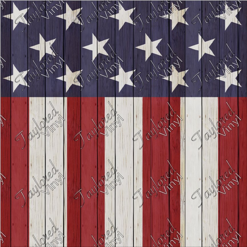 P-USA-78 USA Flag Wood Pieces
