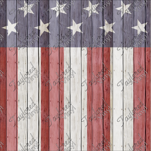 P-USA-79 Faded USA Flag Wood Pieces