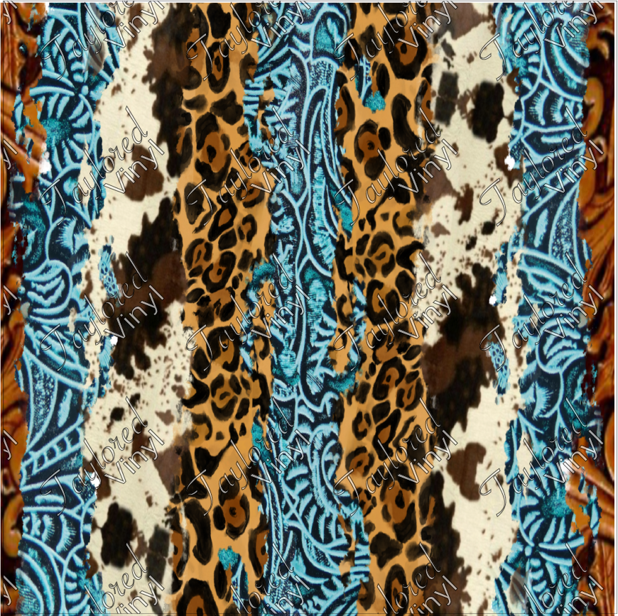 P-WES-112 Tool_Leather_Leopard_Cowhide