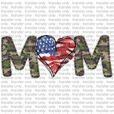 USA 101 Camo American Flag Mom