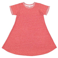 Harborside French Terry Twirl Dress Youth Red Melange