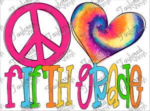 SCH 243 Peace Symbol Love 5th Grade