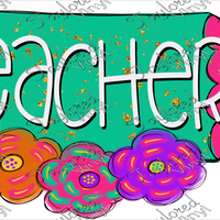 SCH 269 Teacher Flower Pencil