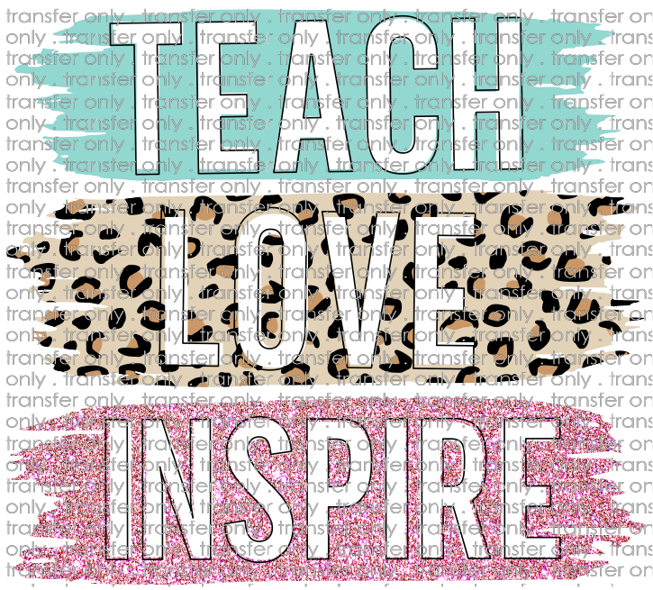 SCH 461 Teach Love Inspire Brush Stroke