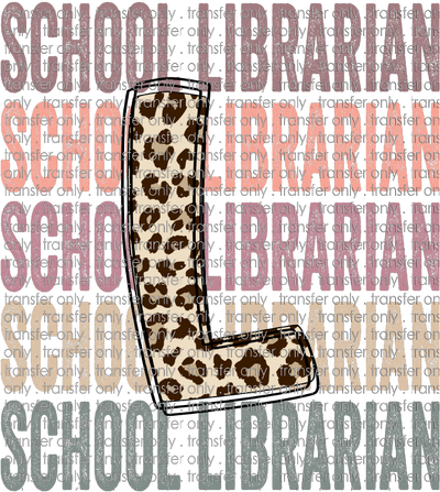 SCH 540 School Librarian - stacked 5 - Sublimation & Decal Only