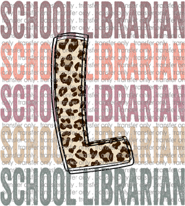 SCH 540 School Librarian - stacked 5 - Sublimation & Decal Only