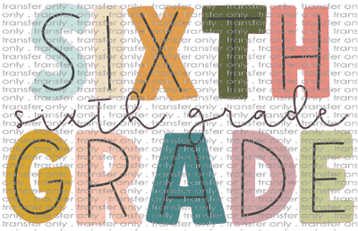 SCH 582 Sixth Grade Cursive Color