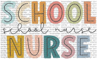 SCH 599 Color Block School Nurse