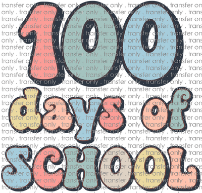 SCH 684 100 Days of School Retro