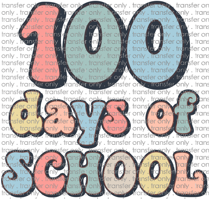SCH 684 100 Days of School Retro