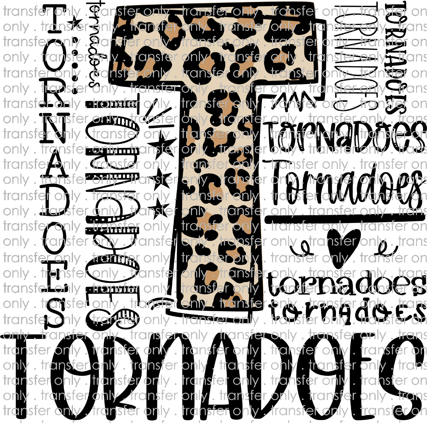 SCHMS 135 Tornadoes Typography