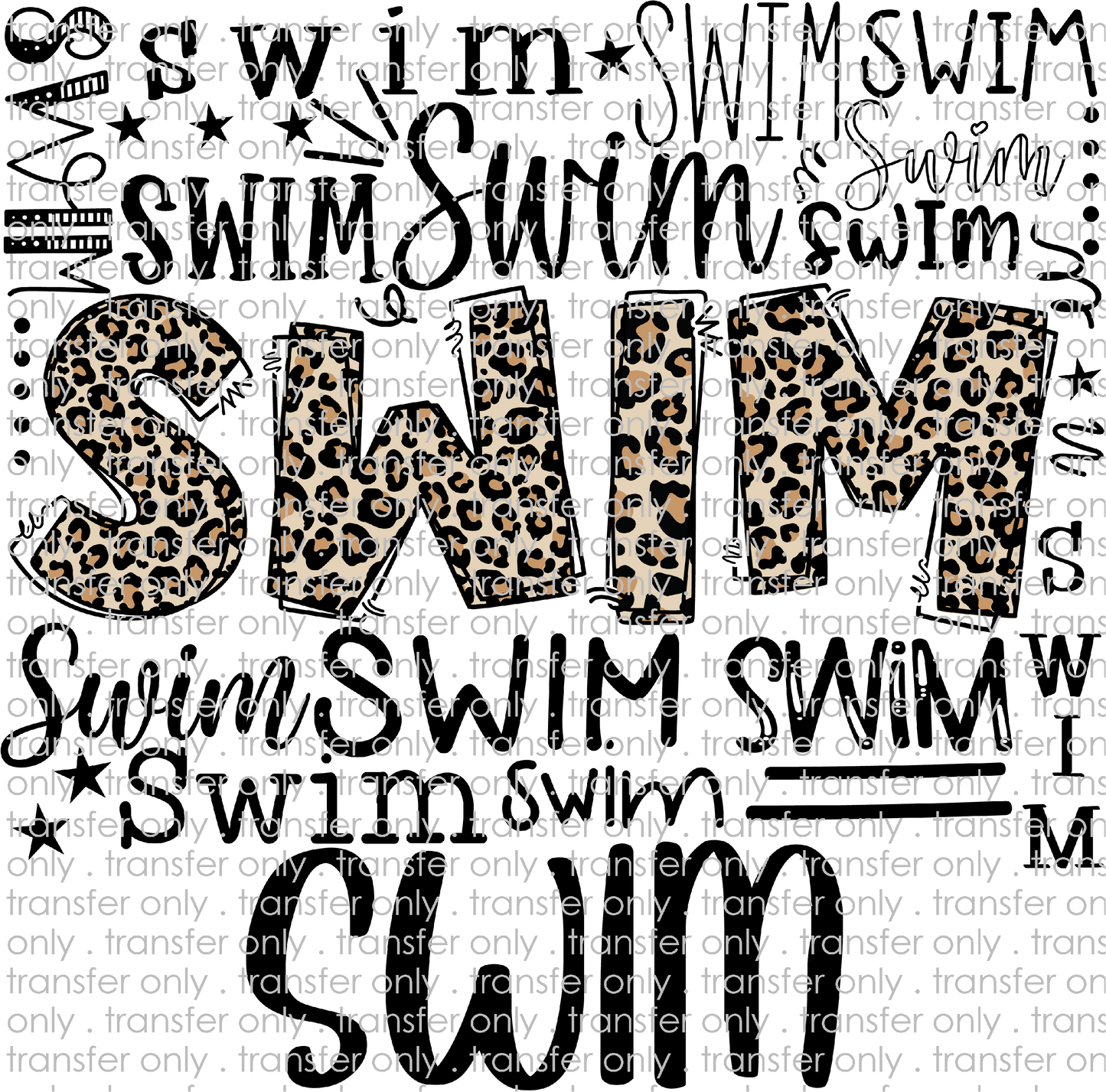 SPT 282 Swim Word Art