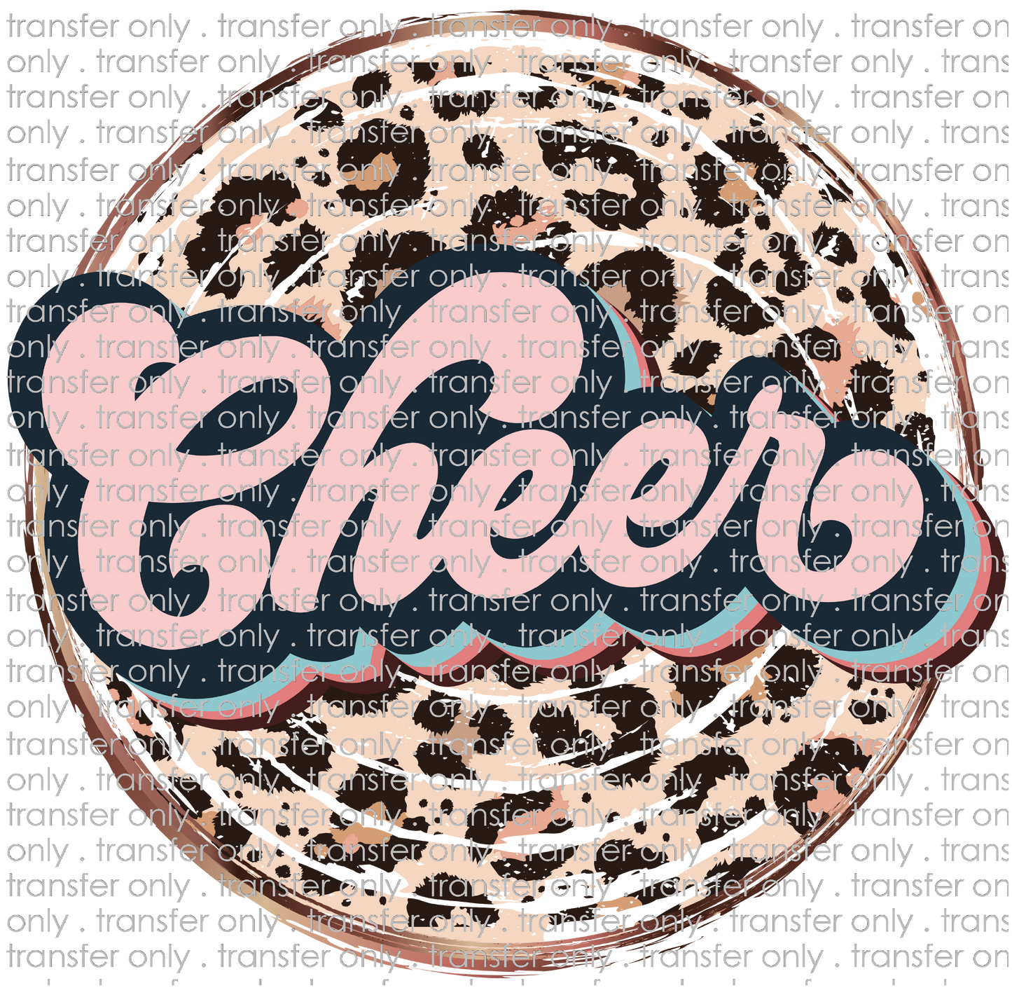 SPT 335 Cheer Pink Leopard Circle